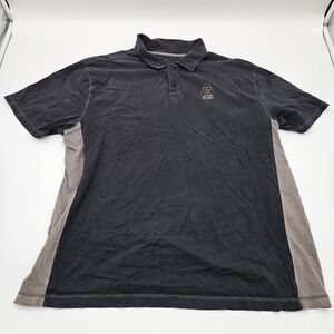 Disney Star Wars Darth Vader Embroidered Polo Shirt Men's XXL Black Gray